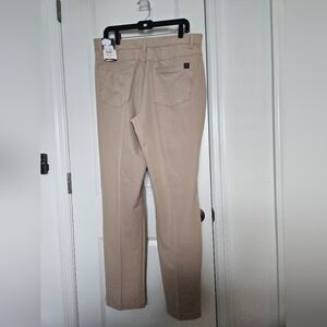 NWT Golf America Pants Mens 34x32 Tan 4way Stretch Water Resistant UPF-30 $40